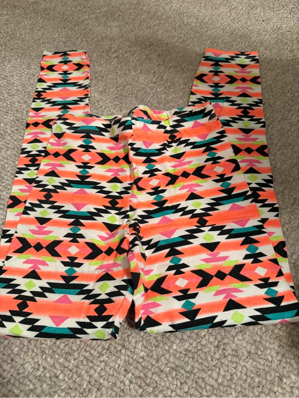 Rue21 Neon Aztec Multicolor Leggings